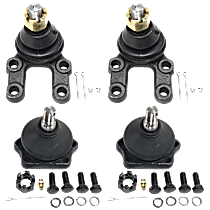 Front, Driver and Passenger Side, Upper and Lower Ball Joint