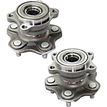 Rear, Driver and Passenger Side Wheel Hub Bearing included - Set of 2