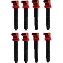 Ignition Coils, Set of 8, 8 Cylinder, 4.8 Liter Engine, with 8 Ignition Coil on Plugs