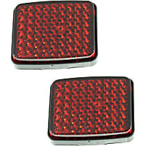 Rear, Driver and Passenger Side Bumper Reflector