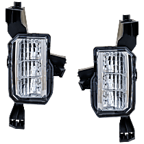 Front, Driver and Passenger Side Fog Lights, With Bulb(s), LED