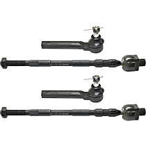 Front, Driver and Passenger Side, Inner and Outer Tie Rod Ends