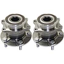 Rear, Driver and Passenger Side Wheel Hub, 5 Lugs, With Bearing,, 2.5L, 4Cyl