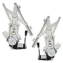 Front, Driver and Passenger Side Window Regulators, Power