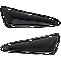 Front, Driver and Passenger Side Bumper Trim, Textured Black
