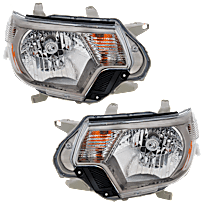 Driver and Passenger Side Halogen Headlight, With bulb(s), OE Replacement, CAPA Certified