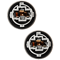 Front, Driver and Passenger Side Turn Signal Light Sockets, With Connector Plug