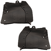 Front, Driver and Passenger Side Mud Flaps, Black