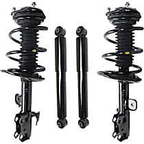Front and Rear, Driver and Passenger Side Shock and Fully Loaded Strut
