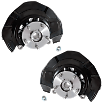 Front, Driver and Passenger Side Loaded Knuckle, With Backing Plate, With Bearing
