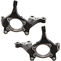 Front, Driver and Passenger Side Steering Knuckle, Without Backing Plate, Without Bearing