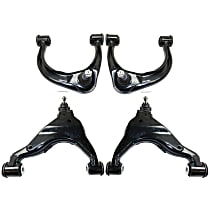 Front, Driver and Passenger Side, Upper and Lower Control Arms