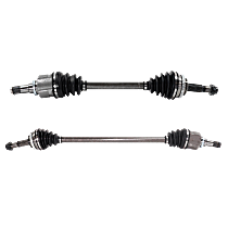 Front, Driver and Passenger Side Axle Assembly - New Set of 2