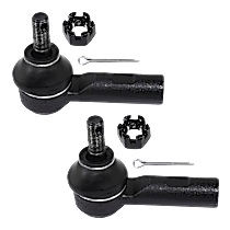 Front, Driver and Passenger Side, Outer Tie Rod Ends