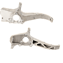 Front, Driver and Passenger Side Steering Knuckle, Without Backing Plate, Without Bearing