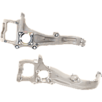 Front, Driver and Passenger Side Steering Knuckle, Without Backing Plate, Without Bearing