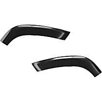 Rear, Driver and Passenger Side, Front Section Fender Trim, Mounts on Rear Door, For Models with 17 inches Wheels, Paint to Match