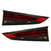 Driver and Passenger Side, Inner LED Tail Light, With bulb(s), Mounts on Liftgate, OE Replacement, CAPA Certified