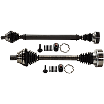 Front, Driver and Passenger Side Axle Assembly, Manual Transmission