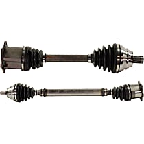 Front, Driver and Passenger Side Axle Assembly, Automatic Dual Clutch Transmission