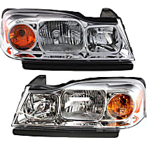Driver and Passenger Side Headlights, With bulb(s), Halogen, 4-Door, Sport Utility