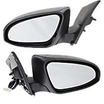 Driver and Passenger Side Mirror, Power, Power Folding, Heated, Paintable, In-housing Signal Light, Without memory, Without Puddle Light, Without Auto-Dimming, Without Blind Spot Feature