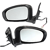Driver and Passenger Side Mirrors, Power, Manual Folding, Heated, Paintable, In-housing Signal Light, No Memory, No Puddle Light, No Auto-Dimming, No Blind Spot Feature