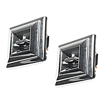 SET-SIDS916-2 Rear, Driver and Passenger Side Window Switches, Chrome