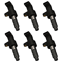 Ignition Coil, Set of 6, 6 Cyl 2.5L, Standard OE Replacement - 
