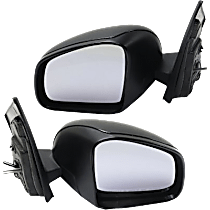 Driver and Passenger Side Mirrors, Manual Adjust, Manual Folding, Non-Heated, Textured Black, No Signal Light, No Memory, No Puddle Light, No Auto-Dimming