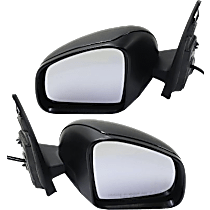 Driver and Passenger Side Mirrors, Power, Manual Folding, Heated, Textured Black, No Signal Light, No Memory, No Puddle Light, No Auto-Dimming, No Blind Spot Feature