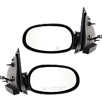 Driver and Passenger Side Mirror, Power Adjust, Heated, Paintable, Non-Folding, No Signal Light, No Blind Spot Feature, No Memory, No Puddle Light, No Auto-Dimming