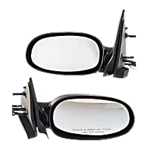 Driver and Passenger Side Mirror, Manual Adjust, Non-Heated, Paintable, Non-Folding, No Signal Light, No Blind Spot Feature, No Memory, No Puddle Light, No Auto-Dimming