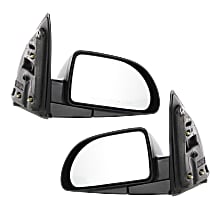 Driver and Passenger Side Mirror, Power, Manual Folding, Non-Heated, Textured Black, Without Signal Light, Without memory, Without Puddle Light, Without Auto-Dimming, Without Blind Spot Feature