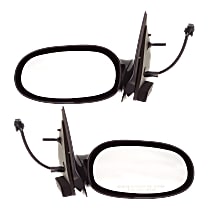 Driver and Passenger Side Mirror, Power Adjust, Non-Heated, Paintable, Non-Folding, No Signal Light, No Blind Spot Feature, No Memory, No Puddle Light, No Auto-Dimming