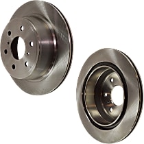 Rear Brake Disc, Plain Surface, Vented, 6 Lugs, 344.93 mm, Pro-Line Series