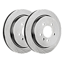 Rear Brake Disc, Plain Surface, Vented, 5 Lugs, 297.94 mm, 3.6L 6Cyl, Pro-Line Series