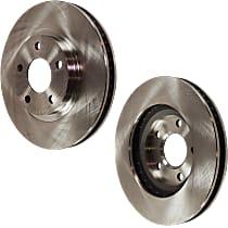 Front Brake Disc, Plain Surface, Vented, 5 Lugs, 302.77 mm, Sedan, Except Heavy Duty, To Vin# 5U129028, Pro-Line Series