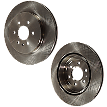 Rear Brake Disc, Plain Surface, Vented, 6 Lugs, 319.02 mm, 4.6L 8Cyl, Pro-Line Series