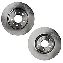 Front Brake Disc, Plain Surface, Vented, 5 Lugs, 303.02 mm, 4.6L 8Cyl, Pro-Line Series
