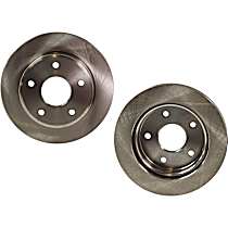 Front Brake Disc, Plain Surface, Vented, 5 Lugs, 311.91 mm, 3.7L 6Cyl, Pro-Line Series