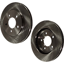 Front Brake Disc, Plain Surface, Vented, 5 Lugs 11.11 in. Pro-Line Series