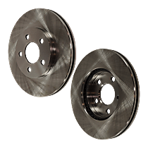 Front Brake Disc, Plain Surface, Vented, 5 Lugs 10.12 in. Pro-Line Series