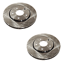 Front Brake Disc, Plain Surface, Vented, 5 Lugs, 11.89 in. Disc Diameter, Pro-Line Series