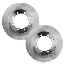 Rear, Driver and Passenger Side Brake Disc, Plain Surface, Vented, 8 Lugs 12.9 in. Pro-Line Series