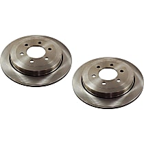 Rear Brake Disc, Plain Surface, Vented, 6 Lugs, 341.88 mm, Pro-Line Series