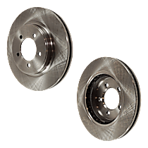 Front Brake Disc, Plain Surface, Vented, 5 Lugs, 305.05 mm, 4.6L 8Cyl, Pro-Line Series