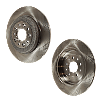 Rear Brake Disc, Plain Surface, Solid, 5 Lugs, 329.95 mm, Standard Duty Brakes, Base, 2.3L 4Cyl, Pro-Line Series