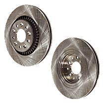 Front Brake Disc, Plain Surface, Vented, 5 Lugs, 314.96 mm, 3.5L 6Cyl, Pro-Line Series