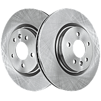 Front Brake Disc, Plain Surface, Vented, 5 Lugs, 325.12 mm, Standard Duty Brks, Platinum, 3.5L 6Cyl, Pro-Line Series